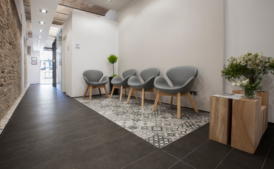 Imatge de la sala d'espera de la clínica